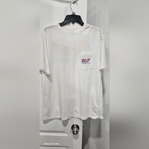 White Vineyard Vines T-Shirt with Pocket